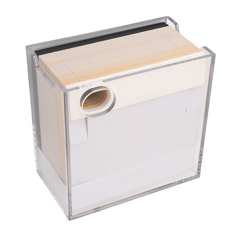 3D Mosque Notepad LED Lights 3D Tear Away Paper Sculpture