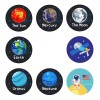 Deluxe 1000 Stickers Planetas Sistema Solar Pegatinas Fiesta Niños