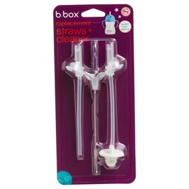 b.box Sippy Cup Replacement Kits with 2 Straws and 1 Cleaner Set | Fits Sippy Cups | Drink from Any Angle
