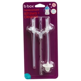 b.box Sippy Cup Replacement Kits with 2 Straws and 1 Cleaner Set | Fits Sippy Cups | Drink from Any Angle
