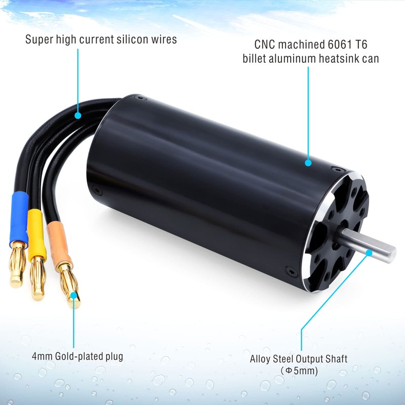 3680 Brushless Rc Boat Motor, Surpass Hobby 1500KV Brushless Motor