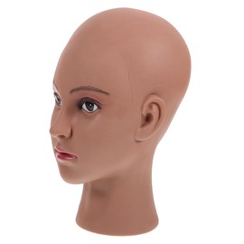 IWOWHERO Pvc Mannequin Head Display Stand for Wigs Hats Headdresses Lightweight Wig Holder for Salon Home Use Portable Support Head Circumference