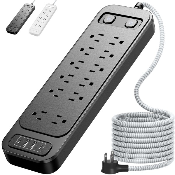 GALASALA Multicontacto Regleta Extension Electrica con Protector Supresor de Picos