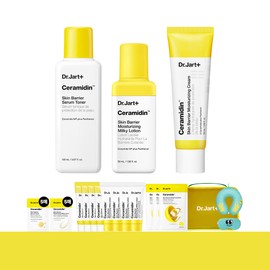 Dr. Jart+ [Moisture Care] Strengthened Moisture Synergy Ceramidin Routine Care (Serum Toner/Milky Lotion/Cream) (+ Exclusive Gift)