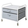Mini-Fridge Stand on Wheels - Supreme Organization - White Metal