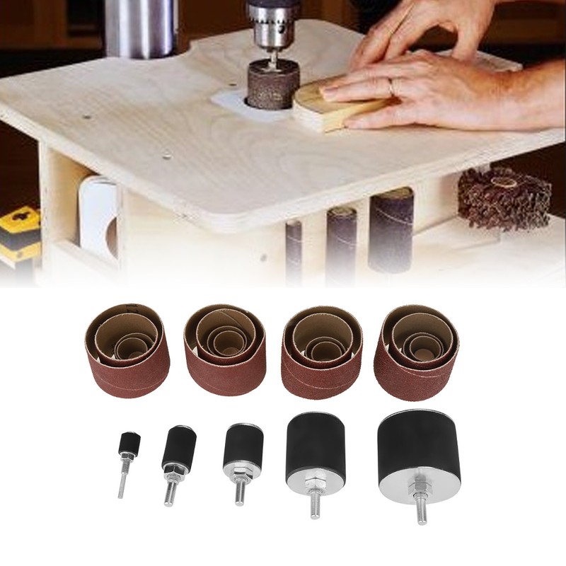 25pcs Spindle Sanding Drum Sander Tool Kit Set with Case