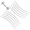 Tvalccoy F136 Titanium 20g Piercing Kit Ear Earring Curved Taper