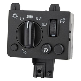 Obaee Headlight Fog Lamp Switch Compatible with 2004 2005 2006 2007 2008 2009 2010 2011 2012 Chevy Colorado GMC Canyon, Replace OEM 15187089, 20983208