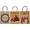 Northlight 20-Count Assorted Paper Christmas Themed Gift Bags