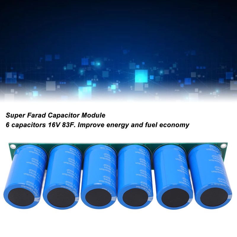 6 in 1 2.7V500F Super Capacitor Module Farad Capacitor Energy