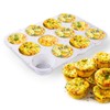 Juome Silicone Egg Bite Molds - 12 Cups Silicone Muffin