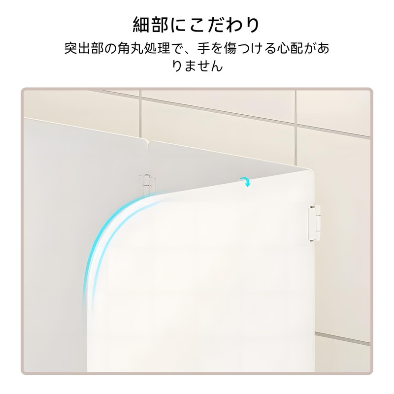 RINKA レンジガード 油はねガード IHとガス両用 4面タイプ 高さ32cm 油はね防止 キッチンガード コンロ用 油はね防止ガード
