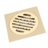 Square Floor Drain Bathroom Shower Waste Grate Brass Constructed Strainer