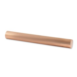 Zorveiio Pure Copper Round Rod 12mm Dia 100mm Length Solid Copper Rod Bare Copper Metal Rod for DIY Metal Crafts, Metal Working Hobbies