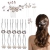 VZYUVY 13PCS Bridal Hair Pins with Hair Comb, Hair Accessories