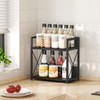 Giikin Countertop Organizer, 2 Tier Coffee Station Organizer for Desktop,