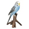 Figuren Shop GmbH Budgie Blue Garden Ornament - Lifelike Bird