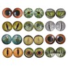 10 Pairs 40mm Glow in The Dark Glass Lizard Eyes