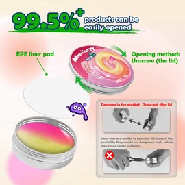 Waterelf Sensory Putty for Kids, Fidget Stress Relief Play Putty for Boys Girls Adults, Non-Toxic Non-Sticky Therapy Toys - 3.11 Inch 3.2 Oz - CP003-Pink/Yellow