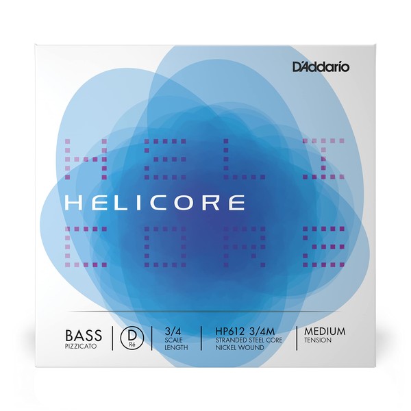 D'Addario Helicore 3/4 Scale Medium Tension Pizzicato Bass Single D