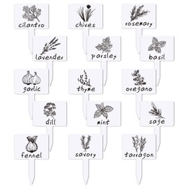 arricraft 15 Stück Lustige Pflanzenetiketten Aus Acryl 15 Stile Bunte Mit Aufgedruckten Wortanhängern Für Den Innen Und Außenbereich Gewächshaus Topfpflanzen Samen Kräuter
