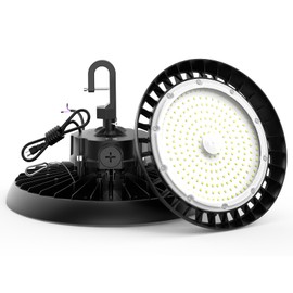 High Bay Lights LED UFO Light 240W LED Shop Lights 6000K IP65 Commercial Bay Lighting Fixture 43200 LM Super Bright, 5ft Cable Plug & Play for Warehouse Factory Garage Workshop Barn 1 Pack
