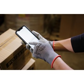 Blackrock Smart Touch Screen Work Gloves PU, Work Gloves Men & Women, Safety Gloves For Work, Working Gloves For Men & Women, Safety Work Gloves, Builders Gloves, On-Site Gloves - Size 8/Medium