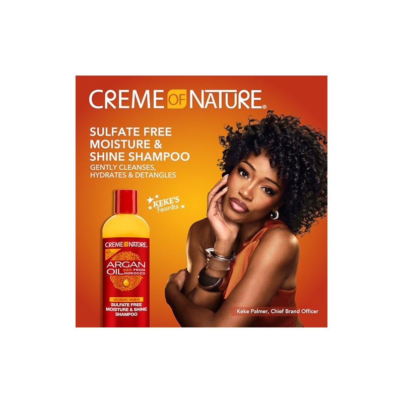 Shampoo con Aceite de Argán Creme of Nature 355ml