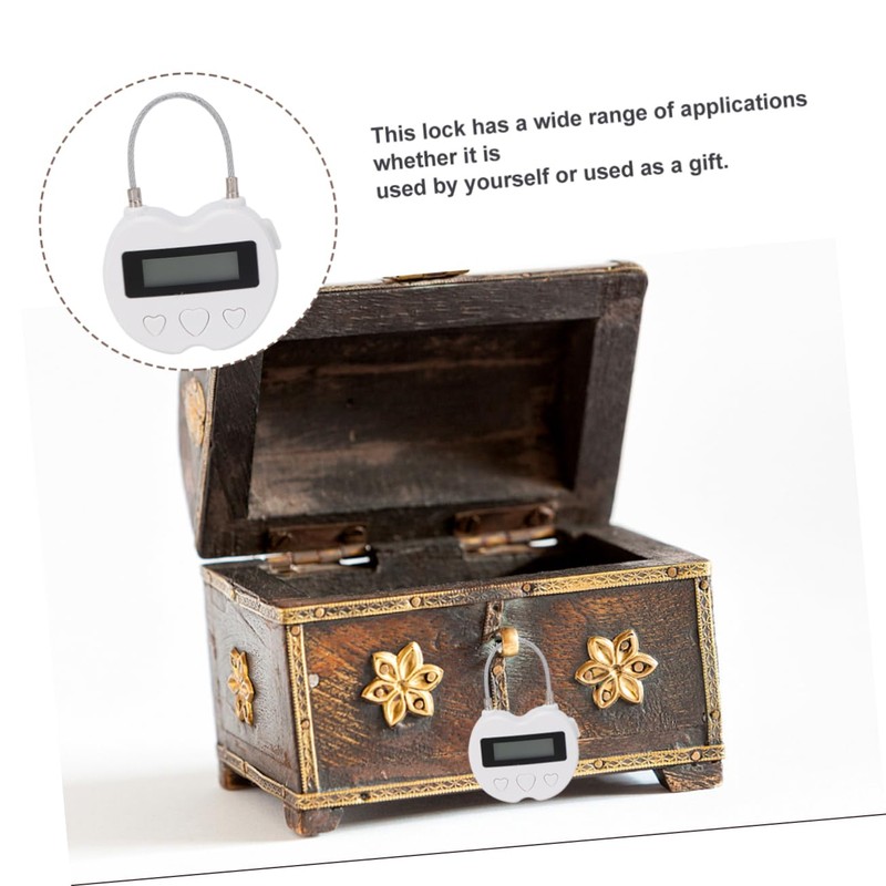 Mipcase 1Pc USB Charging Lock Timer Smart Countdown Lock for