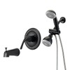 Designers Impressions 654708 Oil Rubbed Bronze Tub Shower Combo Faucet