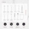 Cookify Juego de Utensilios de Cocina Silicona y Madera 12