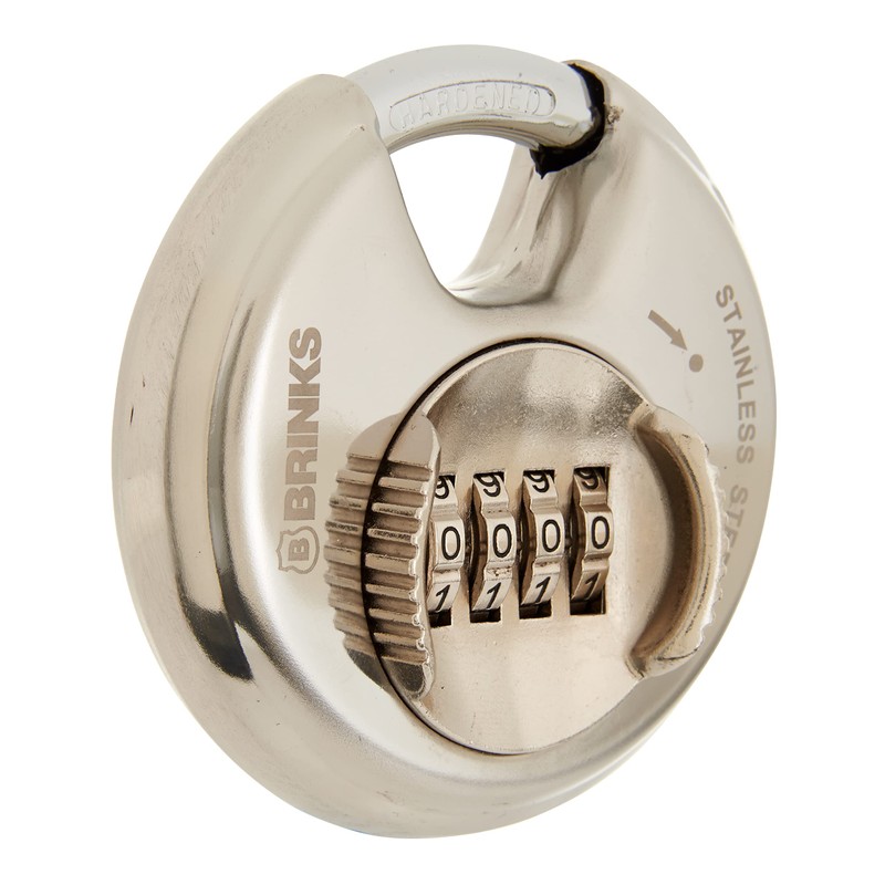 BRINKS – Heavy Duty Combination Padlock – 80mm Chrome Plated