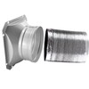 6 Inch Duct Connector Flange, Metal Straight Pipe Flange Square