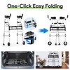 Delog Folding Walker for Senior - Platform Walker with 5’’