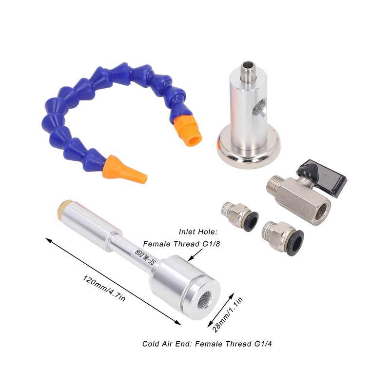 6 Pcs Set Cold Air Dry Cooling Gun 7 Bar