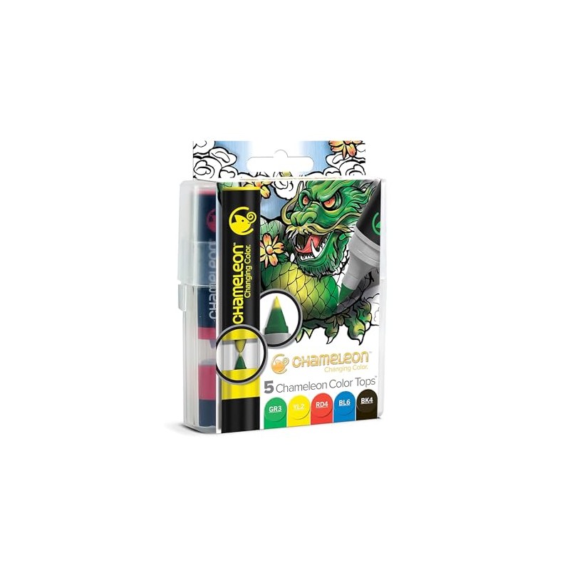 Chameleon Set of 5 What Colour Tops – Permanently Alcohol