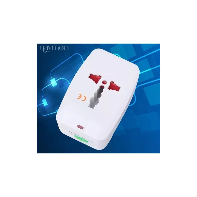 Naymon 3pz Adaptador Convertidor Clavija Corriente Universal Viaje