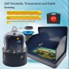 New 360 Rotating Visual HD Night Vision Water Temperature Depth