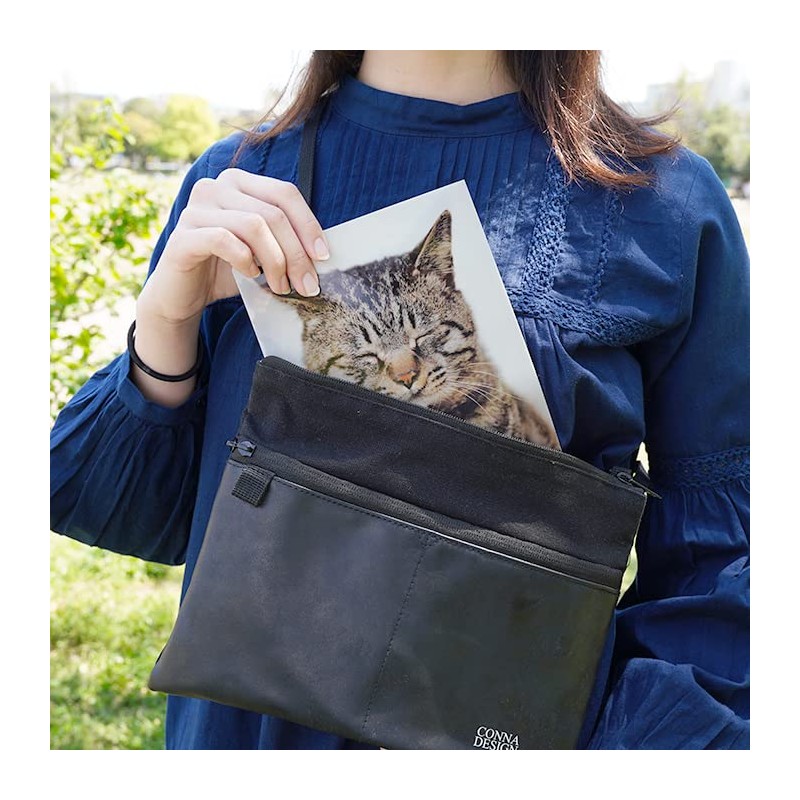 Pheasant Cat Clear File Photo A5 Size, Made in Japan,