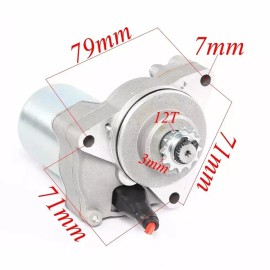 FANCY SCOOTERS Coleman AT125-EX, AT125-UT, ATV Electric Starter Motor - Top Mount