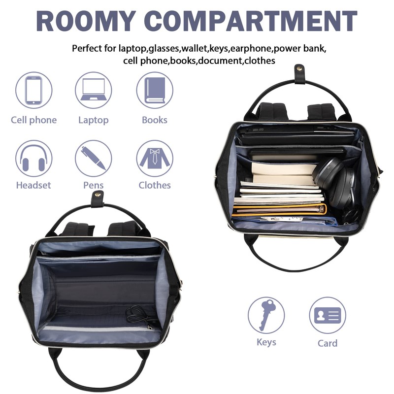 EMPSIGN 17 Inch Laptop Backpack for Women, Work Business Travel