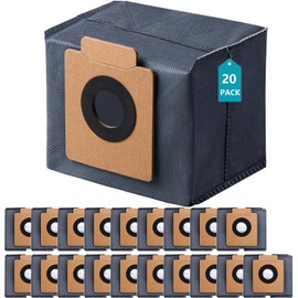 20 Pack Dust Bags for Eufy Clean X8/ X8 Pro / X10 Pro Omni Robot Vacuum Self-Empty Station, Vacuum Accessories Part, Large Capacity Disposable Replacement Vacuum Bags