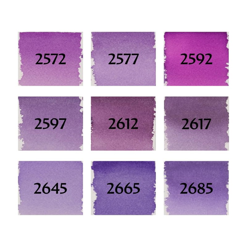 Talens Pantone Marker Set of 9 Purple Dual Tip Pen