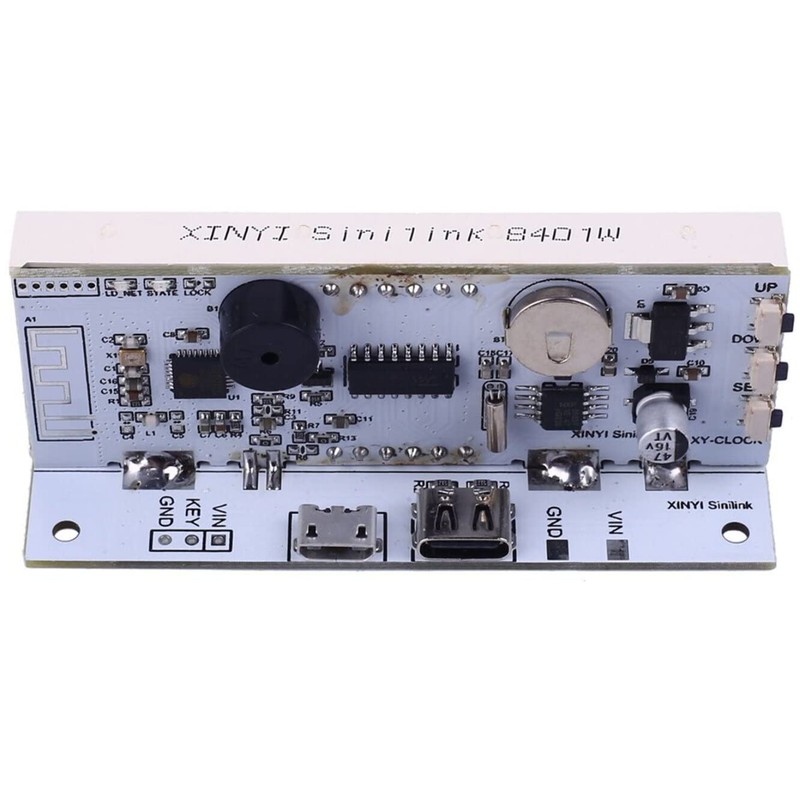 CANADUINO® Internet-Synchronized NTP WiFi Clock with Alarm and Smartphone App