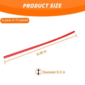 72-Pack Universal Spoke Protector Guards for Bikes, Motorcycles, Wheelchairs & Off-Road Vehicles - Durable Spoke Decorations for 8"-21" Rims (red)