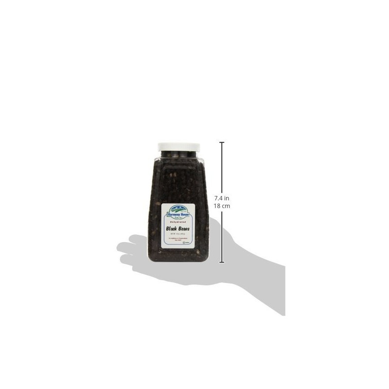 Harmony House Foods TRUE Dehydrated Black Beans - Easy Cook