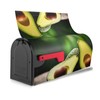 Avocado Fruit Print Magnetic Mailbox Cover,Christmas Winter Decorations,Standard and Large