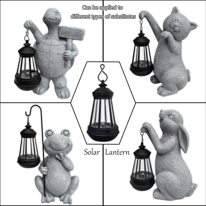 VIOYOUNS 2Pack Mini Solar Lantern Lights Replacement - Garden Decor