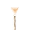LKXHarleya Gold Stud Double Chain Brooch Pin,Shirts Neck Collar Tips