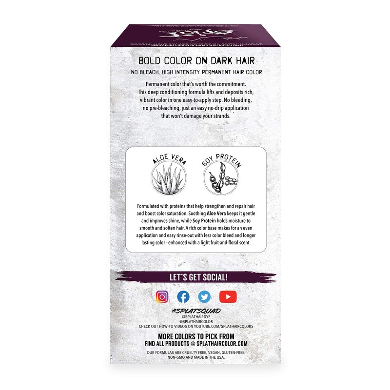 Splat Violet Vibes Double Lift Permanent Hair Dye Kit, 1